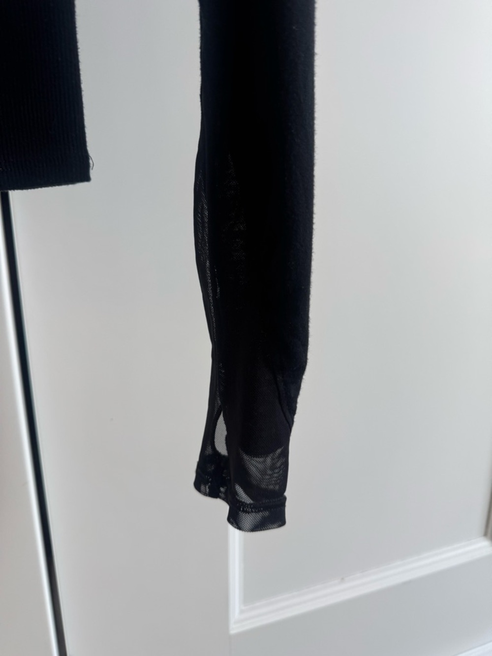 Joah Brown Black Long-Sleeve Scoop Back Tie Top - Picture 7 of 8
